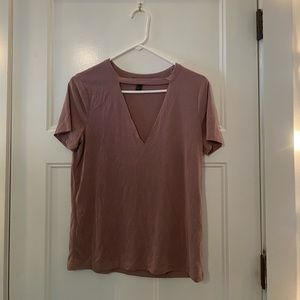 V-Neck Cutout Tshirt